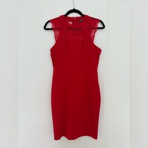 Express Red Lace Dress
